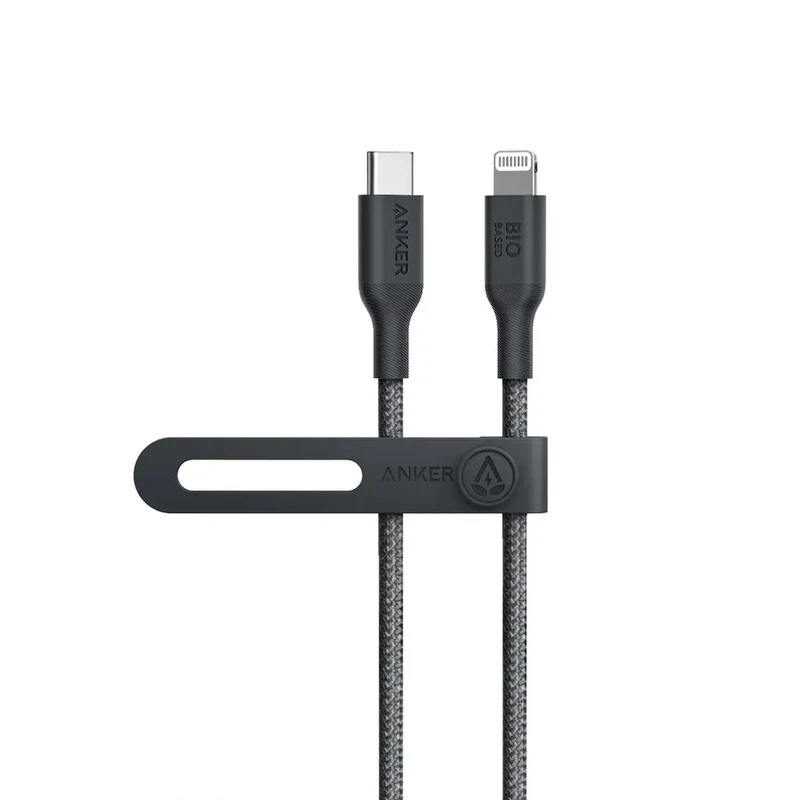 کابل شارژ USB-C به لایتنینگ انکر مدل ANKER (Bio-Nylon) A80B5 طول 0.9 متر