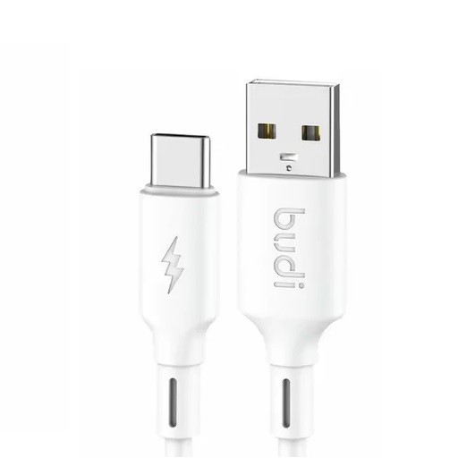 کابل شارژ ‌USB به ‌USB-C بودی مدل Budi DC256T10W طول 1 متر
