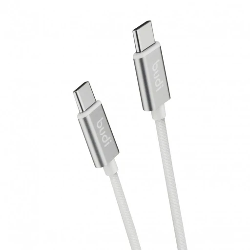 کابل کنفی تبدیل ‌USB-C به ‌USB-C بودی مدل Budi DC103TT10W طول 1 متر