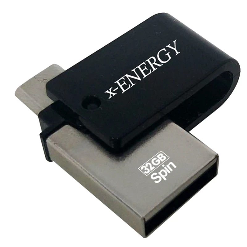 فلش مموری ایکس انرژی مدل SPIN OTG ظرفیت 32 گیگابایت