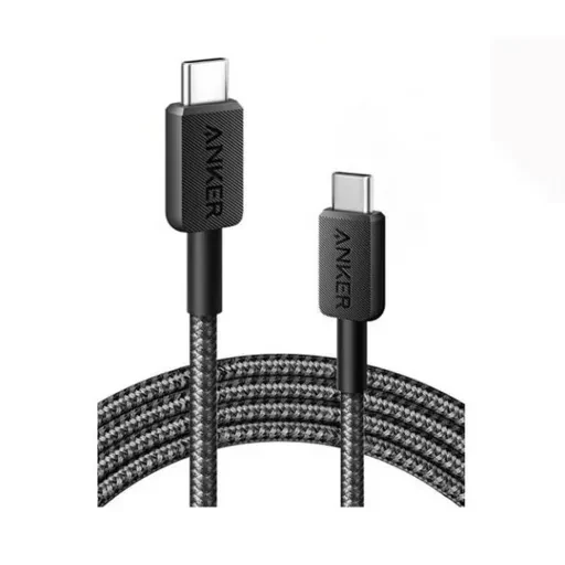 کابل شارژ کنفی USB-C به USB-C انکر مدل Anker 310 A81D6 توان 240 وات طول 1.8 متر