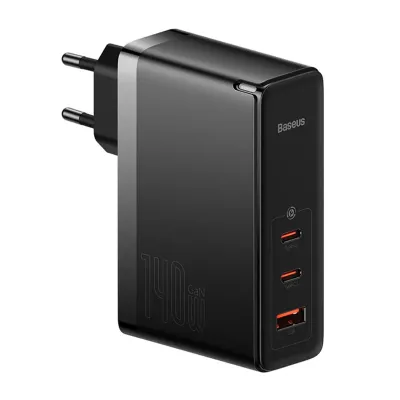 شارژر دیواری 140 وات باسئوس GaN5 Pro 2C+U CCGP100201