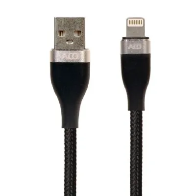 کابل تبدیل USB به لایتنینگ آکو مدل ACO I CHARGE PRO طول یک متر