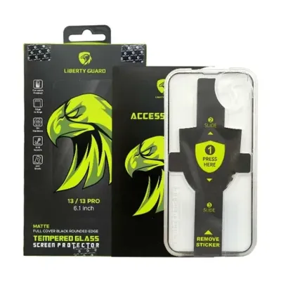 محافظ صفحه نمایش لیبرتی مدل مات (MAT ) به همراه شابلون مناسب برای گوشی موبایل اپل Apple 13/13Pro