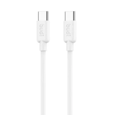 کابل شارژ USB-C به ‌USB-C بودی مدل Budi DC230DTT12W توان 65 وات طول 1.2 متر