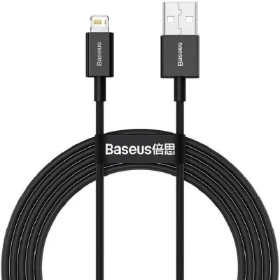 کابل باسئوس Usb A - Lightening مدل Baseus Pudding Series Fast Charging Cable USB to iP 2.4A 1.2m طول 1.2 متر
