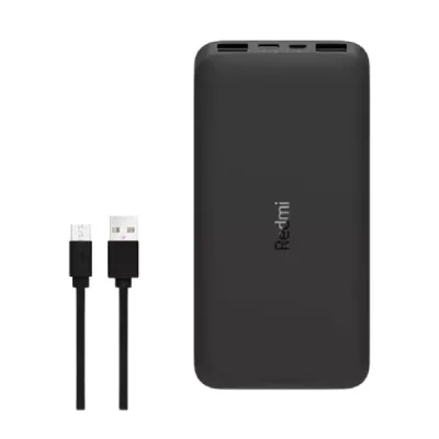 پاوربانک شیائومی مدل Redmi PB100LZM ظرفیت 10000 میلی آمپر ساعت به همراه کابل تبدیل microUSB