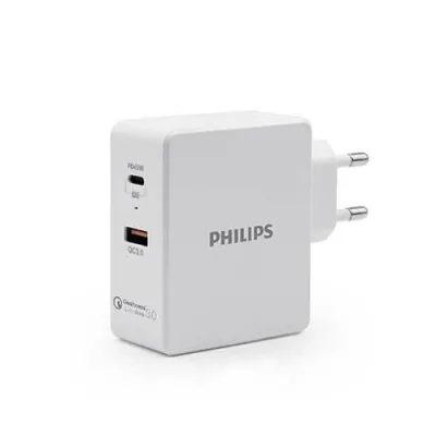 شارژر دیواری فیلیپس دو پورت DLP2509 45W