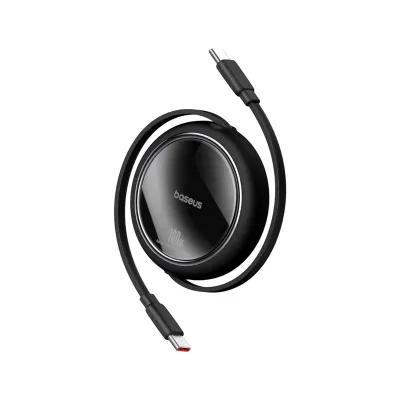 کابل تبدیل Type-C به Type-C باسئوس مدل Baseus Free2Draw Mini Retractable 100W طول 1متر