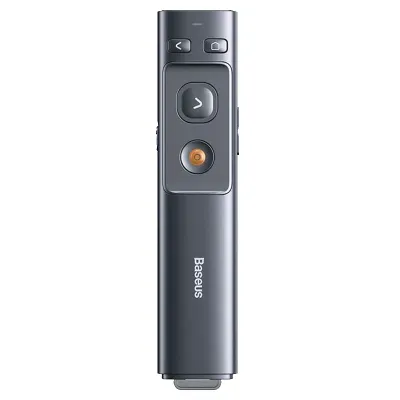 پرزنتر و پویینتر باسئوس بدون باتری مدل Baseus Orange Dot Wireless Presenter (Red Laser)