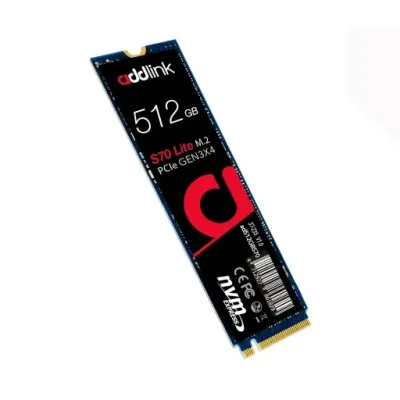 حافظه اس اس دی اینترنال ادلینک مدل Addlink S70 Lite M.2 2280 PCIe 3.0 NVMe Gen3X4 3D NAND SSD (AD512GBS70LTM2P) ظرفیت 512 گیگابایت