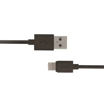 کابل شارژ USB به لایتنینگ بودی مدل Budi DC023L12BS طول 1.2 متر