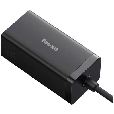 شارژر رومیزی 67 وات و هاب بیسوس مدل GaN5 Pro Desktop Fast Charger ( 1U +2C+HDMI 67W + 1.5m power cord EU Black + Cable C to C 100W 1m)