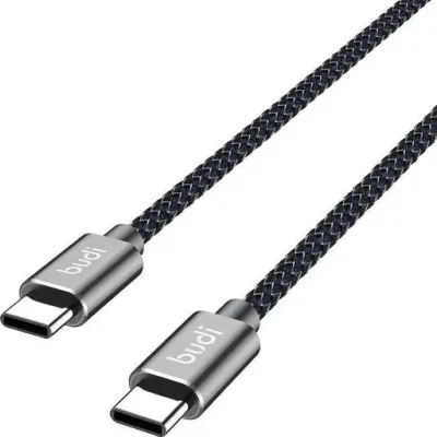 کابل کنفی تبدیل ‌USB-C به ‌USB-C بودی مدل Budi DC206TT15 توان 65 وات طول 1.5 متر