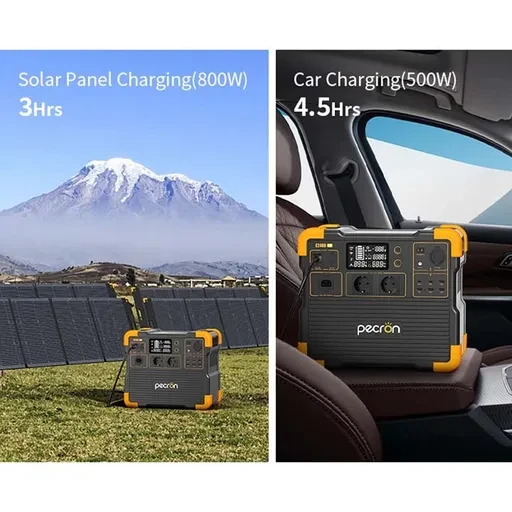 پاور استیشن پکرون E2400 LFP توان 2400 وات ظرفیت 40000 میلی آمپر ساعت