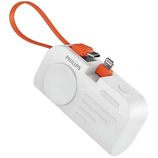 پاوربانک فیلیپس DLP2552V ظرفیت 4900 میلی‌ آمپر ساعت