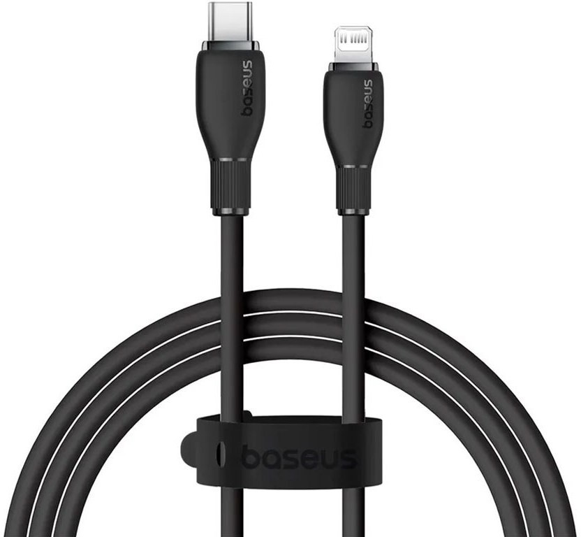 کابل تبدیل Type-C به لایتنینگ باسئوس مدل Baseus Pudding Series Fast Charging Cable 20W طول 2 متر