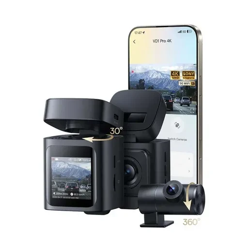 دوربین فیلم برداری خودرو باسئوس  PrimeTrip VD1 Pro Dash Cam 4K+1080P Lithium