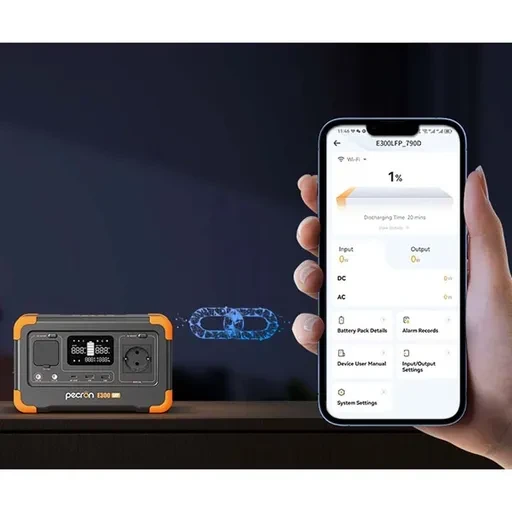 پاور استیشن پکرون E300 LFP توان 600 وات ظرفیت 15000 میلی آمپر ساعت