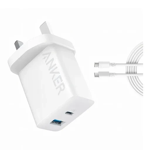 شارژر دیواری انکر B2348 با توان خروجی 20 وات همراه با کابل USB-C به USB-C