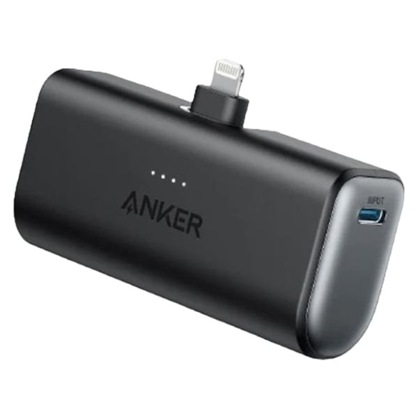 پاوربانک انکر Anker 621 Power Bank Built-In Lightning Connector A1645 12W  با ظرفیت 5000 میلی آمپر ساعت