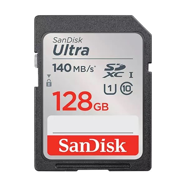 کارت حافظه SDXC سن دیسک مدل Ultra کلاس 10 استاندارد UHS-I U1 سرعت 140MBps ظرفیت 128 گیگابایت