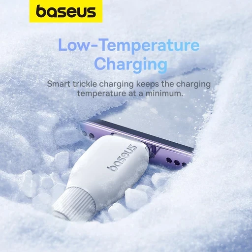 کابل تبدیل Type-C به لایتنینگ باسئوس مدل Baseus Pudding Series Fast Charging Cable 20W طول 2 متر