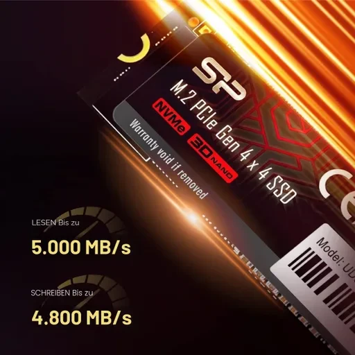 حافظه اس اس دی اینترنال سیلیکون پاور مدل UD90 ظرفیت 500 گیگابایت رابط NVMe فرم فکتور M.2