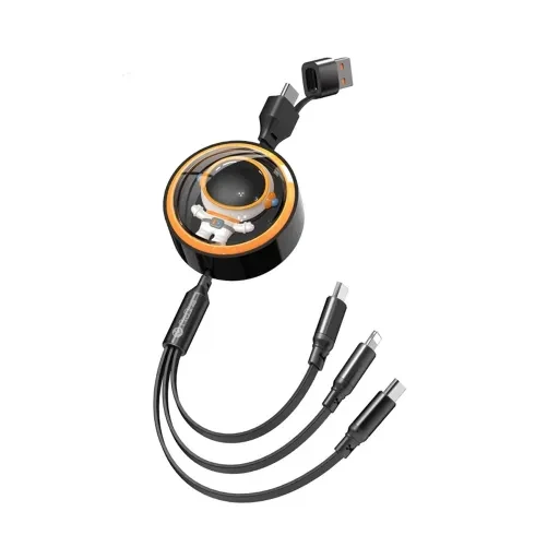 کابل تبدیل USB به USB-C / microUSB / لایتنینگ پرووان مدل ProOne SKY Series PCC128R توان 100 وات طول 1.2 متر