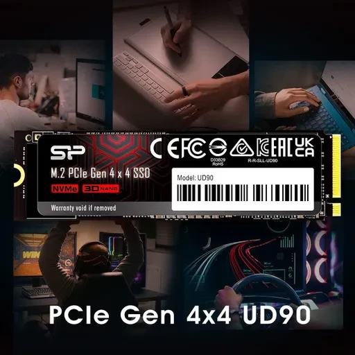 حافظه اس اس دی اینترنال سیلیکون پاور مدل UD90 ظرفیت 500 گیگابایت رابط NVMe فرم فکتور M.2