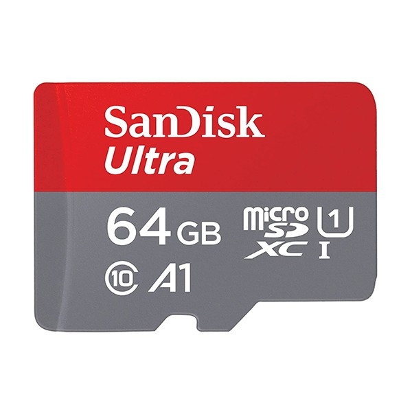 کارت حافظه microSDXC سن دیسک مدل Ultra A1 کلاس 10 استاندارد UHS-I ظرفیت 64 گیگابایت