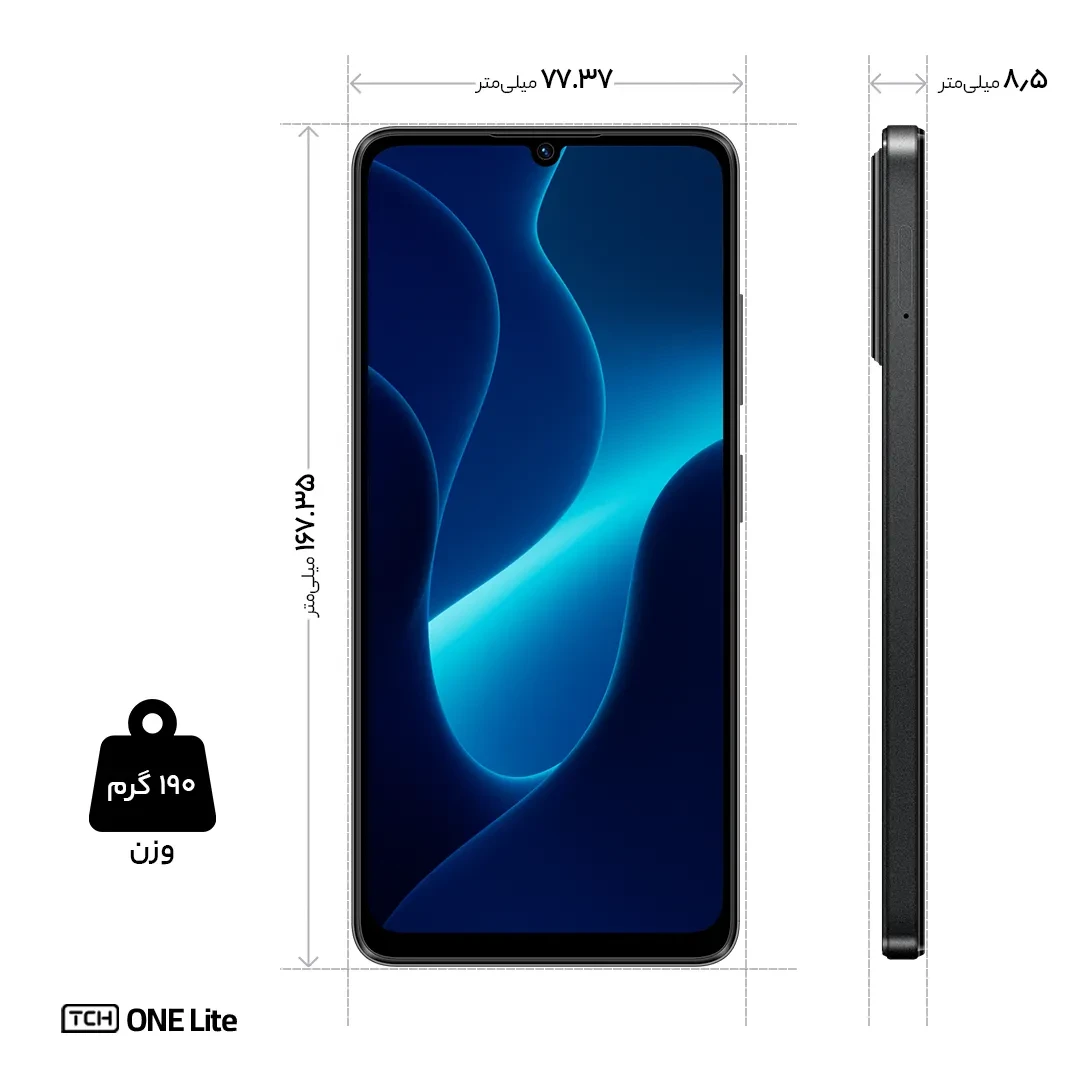 گوشی موبایل One Lite 4G دو سیم کارت ظرفیت 128 گیگابایت و رم 4 گیگابایت + 4 گیگابایت رم مجازی