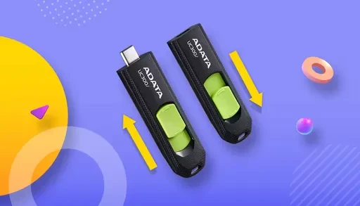 فلش مموری ای دیتا مدل UC300 ظرفیت 64 گیگابایت