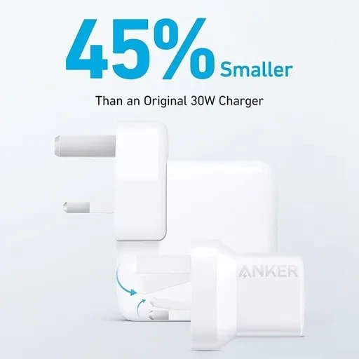 شارژر دیواری انکر B2348 با توان خروجی 20 وات همراه با کابل USB-C به USB-C