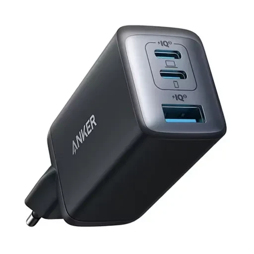 شارژر دیواری انکر مدل A2667 با یک خروجی USB و دو خروجی USB-C توان 65 وات