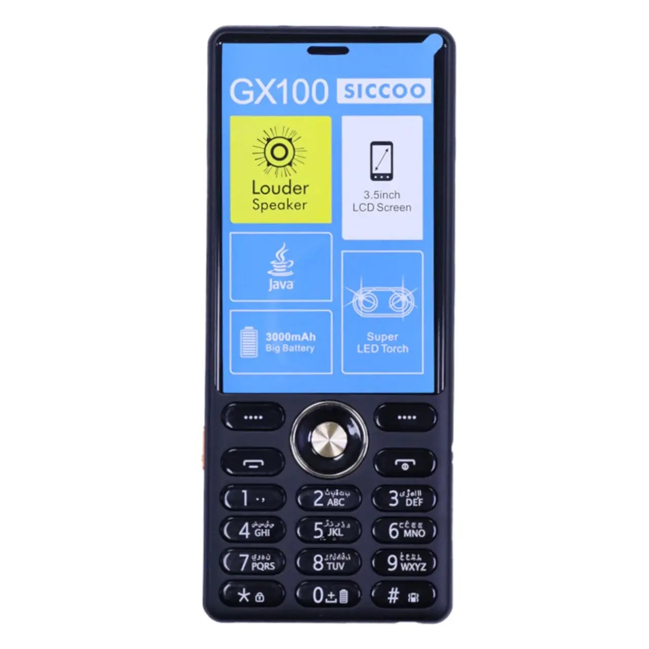 گوشی موبایل سیکو SICCOO GX100 دو سیم کارت ظرفیت 128 مگابایت و رم 128 مگابایت