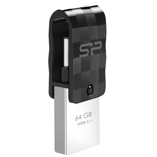 فلش مموری سیلیکون پاور مدل Dual USB C31 Type-A + Type-C USB 3.2 -ظرفیت 64 گیگابایت