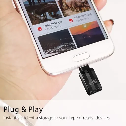 فلش مموری سیلیکون پاور مدل Dual USB C31 Type-A + Type-C USB 3.2 -ظرفیت 64 گیگابایت