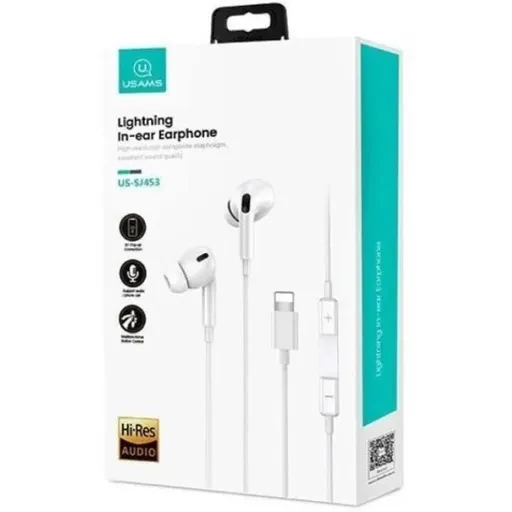 هندزفری سیمی لایتنینگ یوسمز مدل Usams EP-41 Max SJ621