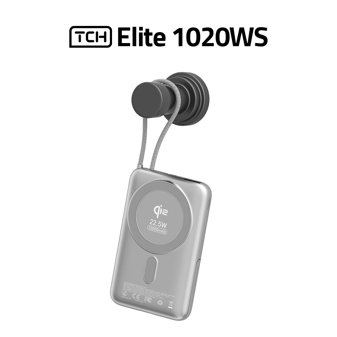 پاوربانک تی سی اچ مدل Elite 1020WS توان 22.5 وات و ظرفیت 10000 میلی‌آمپر ساعت