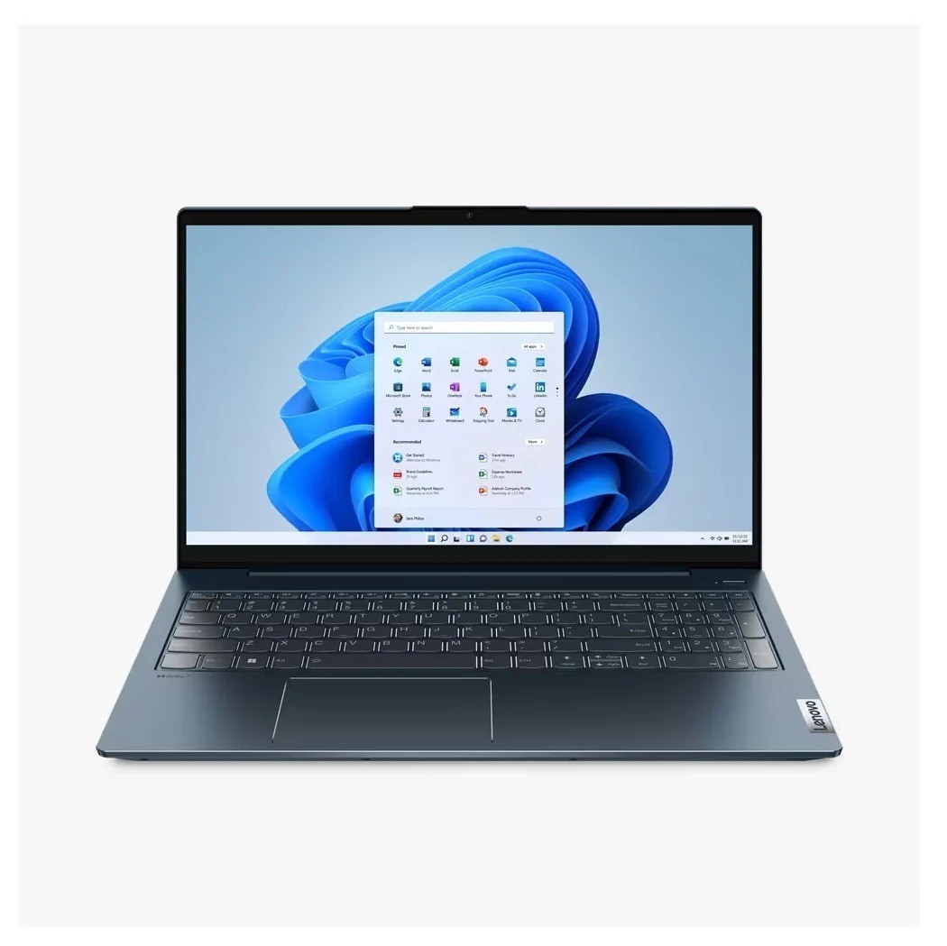 لپ تاپ 15.6 اینچی لنوو IdeaPad 5 (IP5)-15IAL7 i7-1255u 16GB 512GB-SSD MX550-2GB FingerPrint FHD