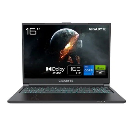 لپ تاپ 16 اینچی گیگابایت مدل Gigabyte G6 KF H3EE854KD i7 13620H 16GB DDR5 1TB SSD 8GB RTX4060