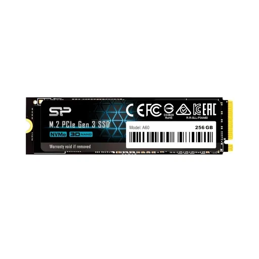 حافظه اس اس دی اینترنال سیلیکون پاور مدل A60 ظرفیت 256 گیگابایت رابط NVMe فرم فکتور M.2