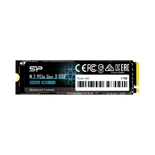 حافظه اس اس دی اینترنال سیلیکون پاور مدل A60 ظرفیت 1 ترابایت رابط NVMe فرم فکتور M.2