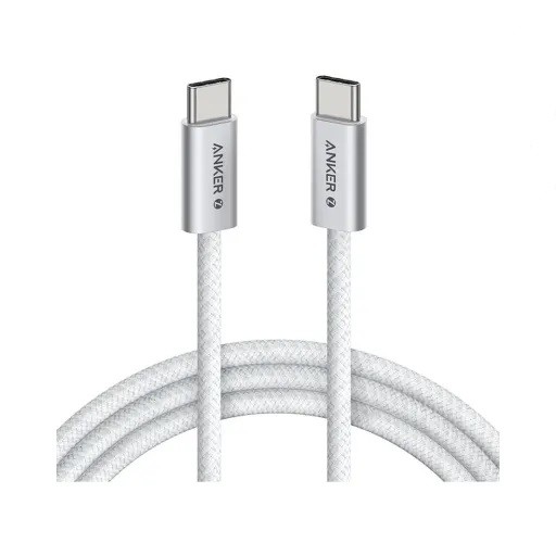 کابل شارژ کنفی USB-C به USB-C انکر مدل Zolo Cable Fast Charging A8060 توان 240 وات طول 1.8 متر