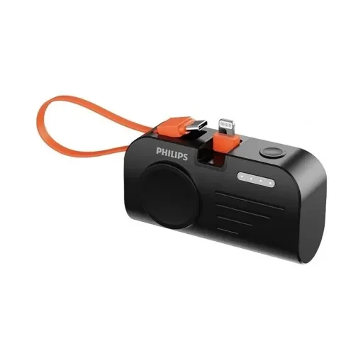پاوربانک فیلیپس DLP2552V ظرفیت 4900 میلی‌ آمپر ساعت