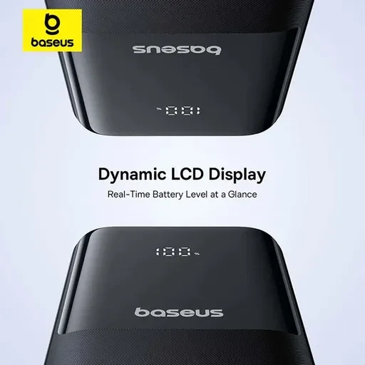 پاوربانک باسئوس Lipow Dual Cable توان 22.5 وات و ظرفیت 20000 میلی آمپر ساعت
