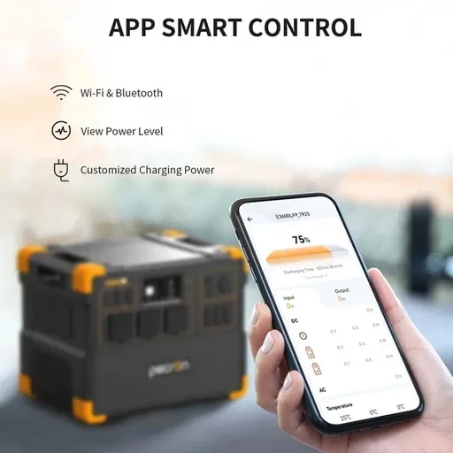 پاور استیشن پکرون E3600 LFP توان 3600 وات ظرفیت 60000 میلی آمپر ساعت