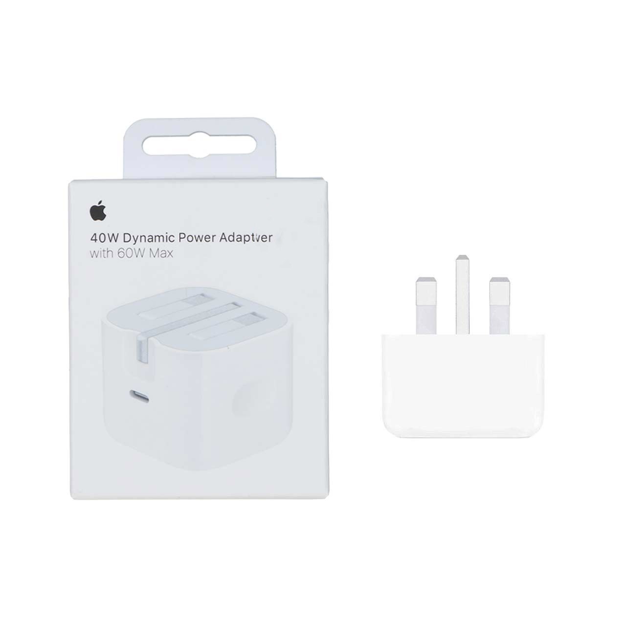 شارژر ۴۰ وات اپل ۳ پین Dynamic power Adapter with 60W Max با 18 ماه گارانتی