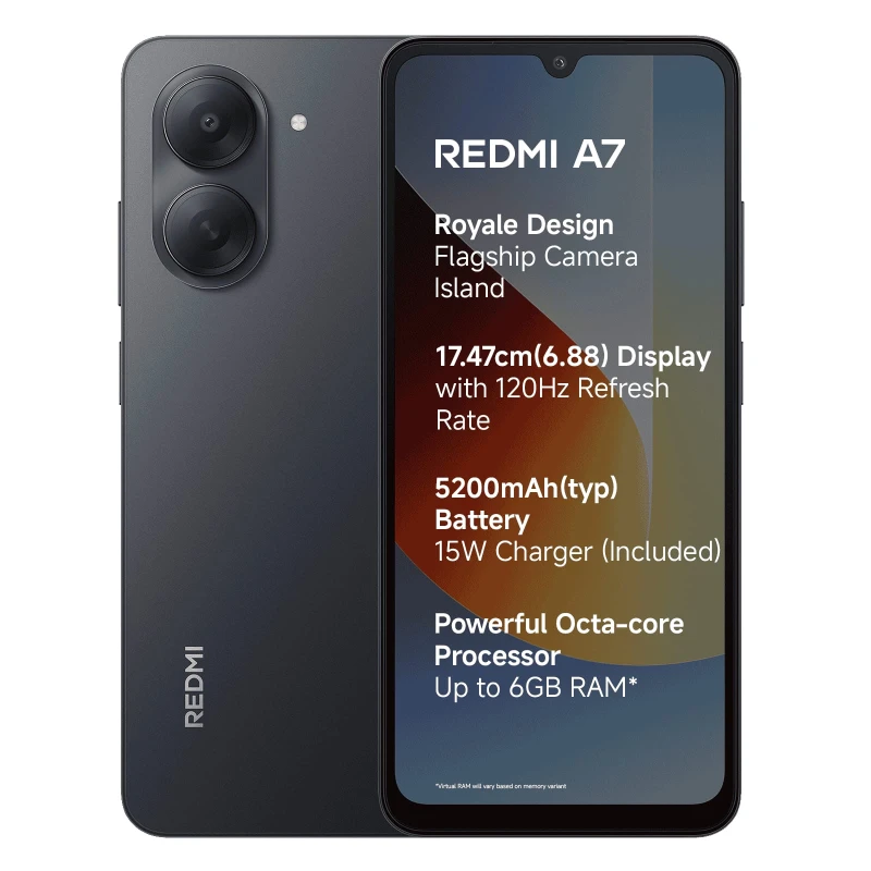 گوشی موبایل شیائومی Redmi A7 ظرفیت 64 گیگابایت و رم 3 گیگابایت